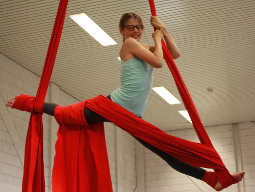 Klimdoek / tissue / aerial fitness